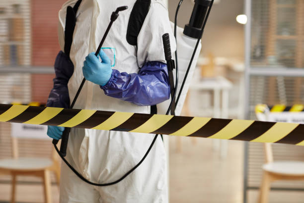 Professional Biohazard Cleanup technician working in Kendleton, TX